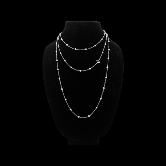 David Yurman Jewelry - EUC David Yurman Pearl Station Necklace, 60”
